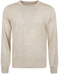 Brunello Cucinelli - Crew-Neck Fine-Knit Sweater - Lyst