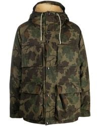 Woolrich - Camouflage Cotton Jacket - Lyst
