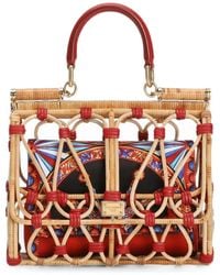 Dolce & Gabbana - Sicily Handbag With Embroidery - Lyst