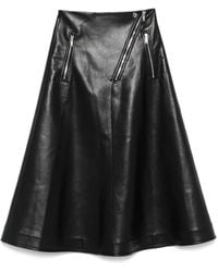 Nanushka - Faux-Leather Midi Skirt - Lyst