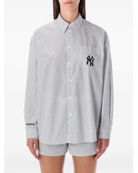 Sporty & Rich - Camicia Yankees Serif A Righe - Lyst