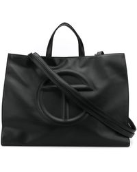 Telfar Embossed Logo Tote - Black