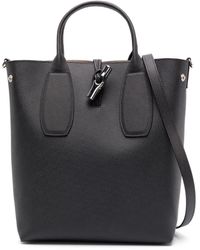 Longchamp - Medium Roseau Leather Crossbody Bag - Lyst