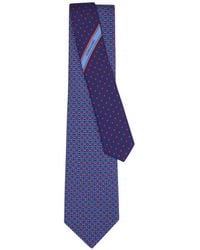 Ferragamo - Gancini Hearts-Print Silk Tie - Lyst