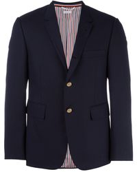 Thom Browne Wolle Anzug Aus Leichter Wollgabardine in Grau für Herren Herren Bekleidung Anzüge Zweiteilige Anzüge 
