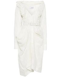 Vivienne Westwood - Ruffled Detachable Belt Shirt Dress - Lyst