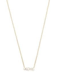 EF Collection - 14Kt Mini Diamond Bar Necklace - Lyst