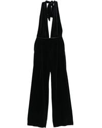 Amazuìn - Gily ホルターネック ベルベット ジャンプスーツ - Lyst