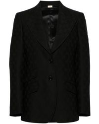 Gucci - GG Wool Jacquard Jacket - Lyst