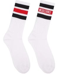Moschino - Inlaid Terry Striped Socks - Lyst