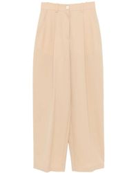Marni - High-Waist Wide-Leg Trousers With Front Pleats - Lyst
