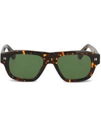 Off-White c/o Virgil Abloh - Tortoiseshell Round-Frame Sunglasses - Lyst