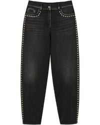 Twinset - Barrel Jeans With Studs - Lyst
