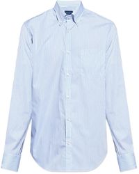 Paul & Shark - Striped Button-Down Shirt - Lyst