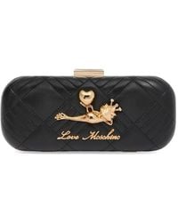 Love Moschino - Quilted Embellishment Clutch Bag - Lyst