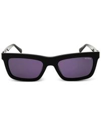 GUESS EYEWEAR - Lunettes De Soleil À Monture Rectangulaire - Lyst