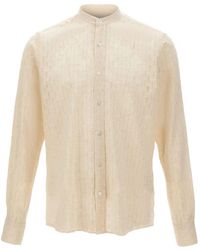 Tagliatore - Band-Collar Shirt - Lyst