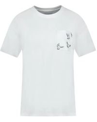 3.PARADIS - Dove-Print Pocket T-Shirt - Lyst