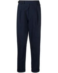 Brunello Cucinelli - Pleated Cotton Tailored Trousers - Lyst