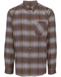 A.P.C. - Geruit Overhemd - Lyst