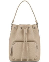 LA ROSE - Drawstring Zip Bucket Bag - Lyst