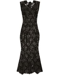 Dolce & Gabbana - フローラルレース ドレス - Lyst