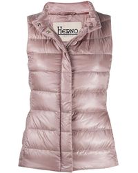 Herno Gilet matelassé zippé - Rose