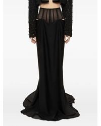 Nissa - Tulle Waist Maxi Skirt - Lyst