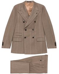 Gabriele Pasini - Double-Breasted Pinstriped Suit - Lyst