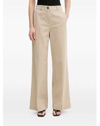 Marc O' Polo - Pressed-Crease Wide-Leg Trousers - Lyst