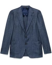 Canali - Mélange-Effect Blazer - Lyst