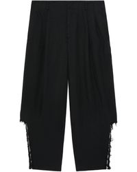 COMME DES GARÇON BLACK - High-waisted Drop-crotch Trousers - Lyst