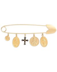 Dolce & Gabbana - Brosche Mit Sicherheitsnadel - Lyst