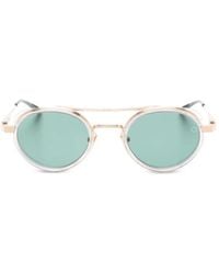 Akoni - Oval Frame Sunglasses - Lyst