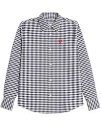 Ami Paris - Gingham Check Long-sleeve Shirt - Lyst