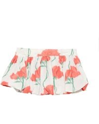 KENZO - Mini Skirt With Zip Closure And Belt Loops - Lyst
