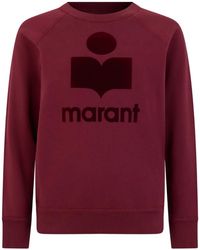 Isabel Marant - Logo-Print Raglan-Sleeve Sweater - Lyst
