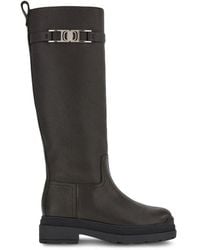 Ferragamo - Vara-Chain Detail Boots - Lyst