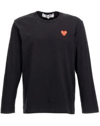COMME DES GARÇONS PLAY - Cotton T-Shirt - Lyst