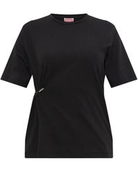 KENZO - Safety-Pin Detail T-Shirt - Lyst