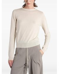 Rick Owens - Ribbed-Trim Sweater - Lyst