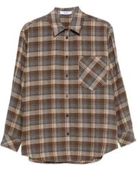 ELEH - Checked Chest-Pocket Shirt - Lyst