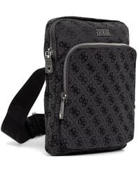 Guess - Boston 4G Monogram-Pattern Logo Messenger Bag - Lyst