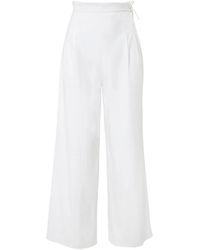 Carolina Herrera - Cropped Wide-Leg Trousers - Lyst