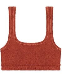 Reina Olga - Ginny Smocked Bikini Top - Lyst