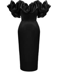 POST MERIDIEM - Meringue Midi Dress - Lyst
