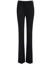 Balmain - Low-Waisted Wool-Satin Trousers - Lyst