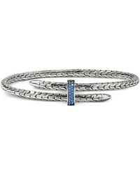 John Hardy - Sterling Spear Flex Sapphire Bracelet - Lyst