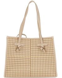 MARCELLA CLUB - Miss Marcella Houndstooth Tote Bag - Lyst