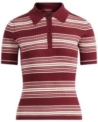 Max Mara - Striped Ribbed-Knit Top - Lyst